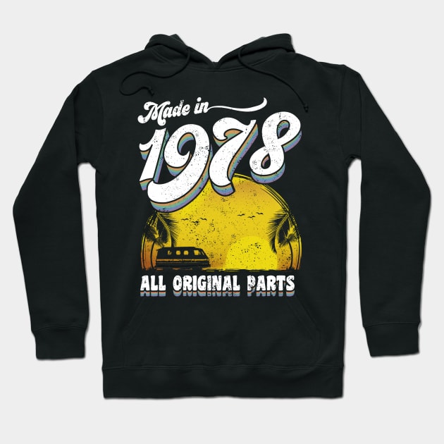 Made in 1978 All Original Parts Hoodie by KsuAnn